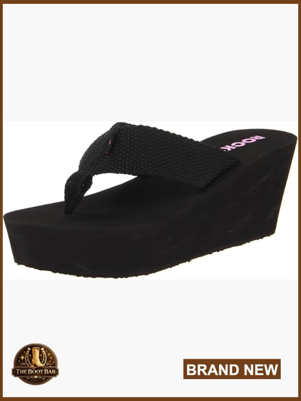 Women's Comfort Foam Wedge Flip Flop Sandals 3-Inch Platform